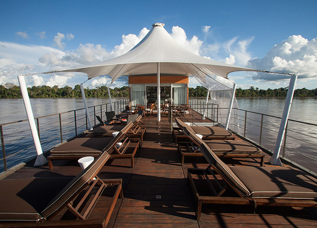 Deck, Aqua, Amazon River adventure cruises