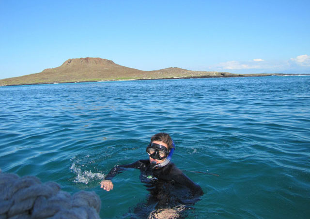 One of our daily snorkeling excursions. We saw hammerhead sharks, white-tipped reef sharks, Galapagos sharks, penguins, a huge school of mobula rays, sea turtles, a giant manta ray and oodles of sea lions, just to name a few. It’s incredible to see what’s under the water in this place. 
