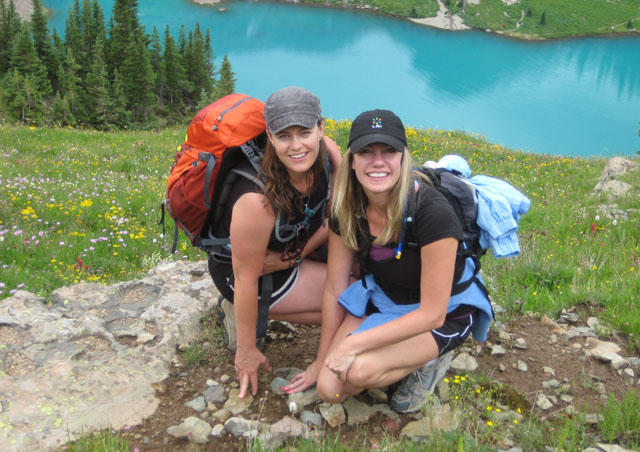 Blue Lakes, near Ouray, Colorado with, Haley, one of my dear friends from high school.