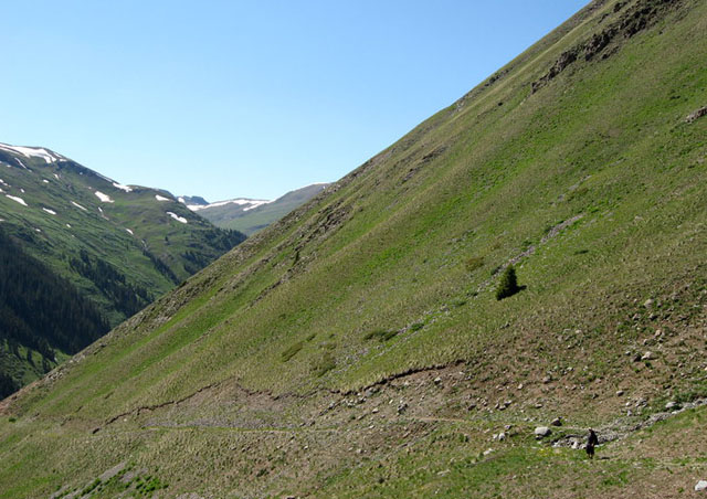 Hiking Grouse Gulch, just outside of Silverton, Colorado.