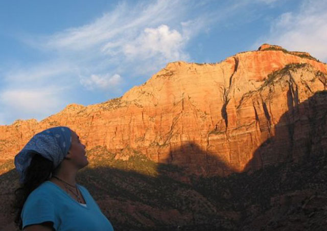 Sunrise in Zion: I love the colors of the American Southwest, especially at sunrise and sunset. 