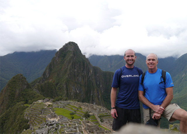 Enjoying my first trip to Machu Picchu with my dad in November of 2012.