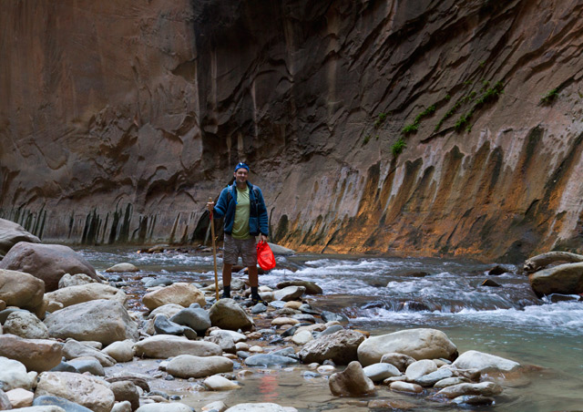 An adventurous but WELL rewarding hike through the narrows of Zion National Park, Utah