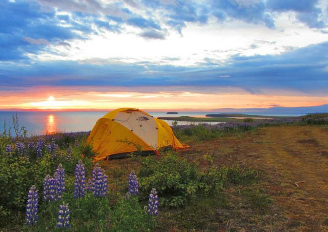 One of my favorite campsites to date, right outside of Husavik, Iceland.