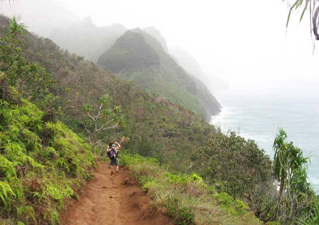 Backpacking for six days along Kauai’s northwestern coast.