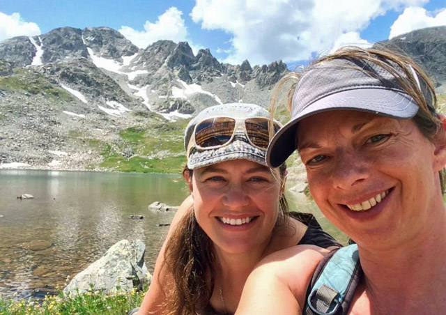 Hiking the great Colorado mountains with fellow Nat Habber Becky