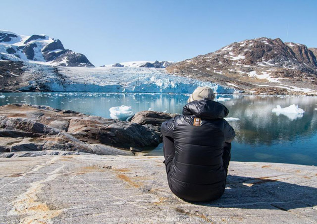 Relaxing during a lunch break during NHA’s Discover Greenland trip. Photo Credit: Moira Le Patourel