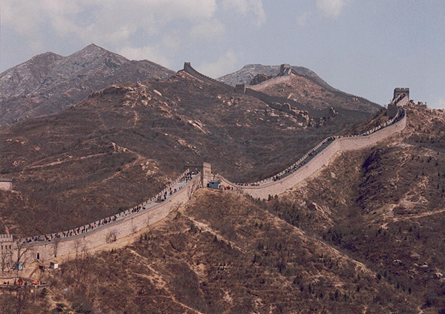 I will always remember the day I spent hiking along the Great Wall of China.