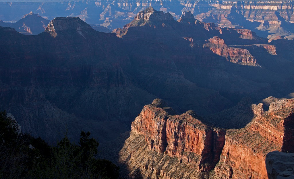 The North Rim gets far fewer visitors than the South Rim, but some think its viewpoints are more spectacular since they are located at a higher elevation. ©Candice Gaukel Andrews
