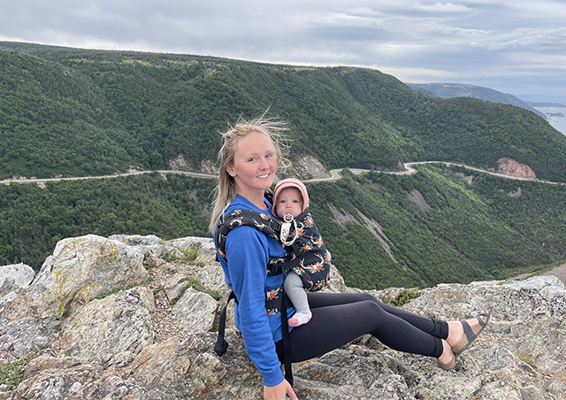 Top of the World hike along the Cabot Trail in Nova Scotia with my daughter, Allie
