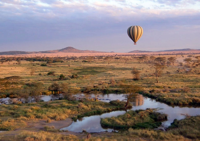 The Great Migration is a spectacular site, and to see it from a hot air balloon is pretty incredible. 