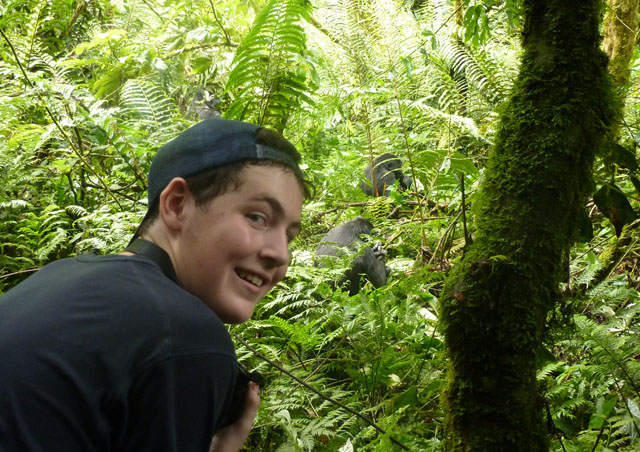 Cole came within feet of rare mountain gorillas and had the time of his life!