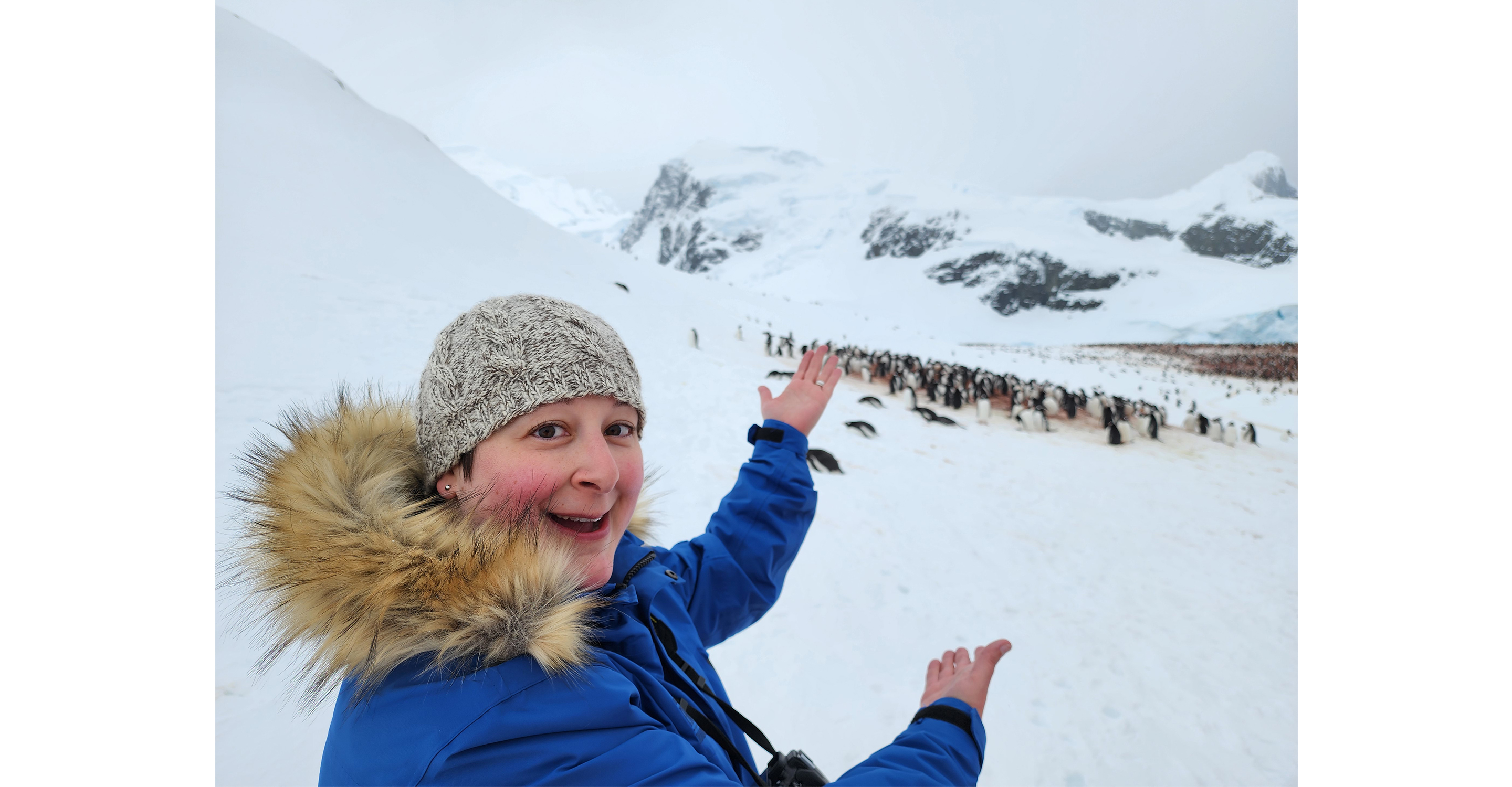 Chilling with the penguins in Antarctica!