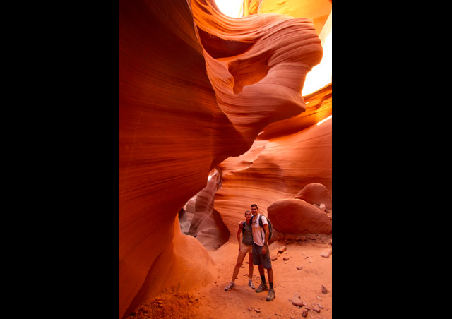 It’s like a whole different universe down in the slot canyons of Antelope Canyons, Arizona