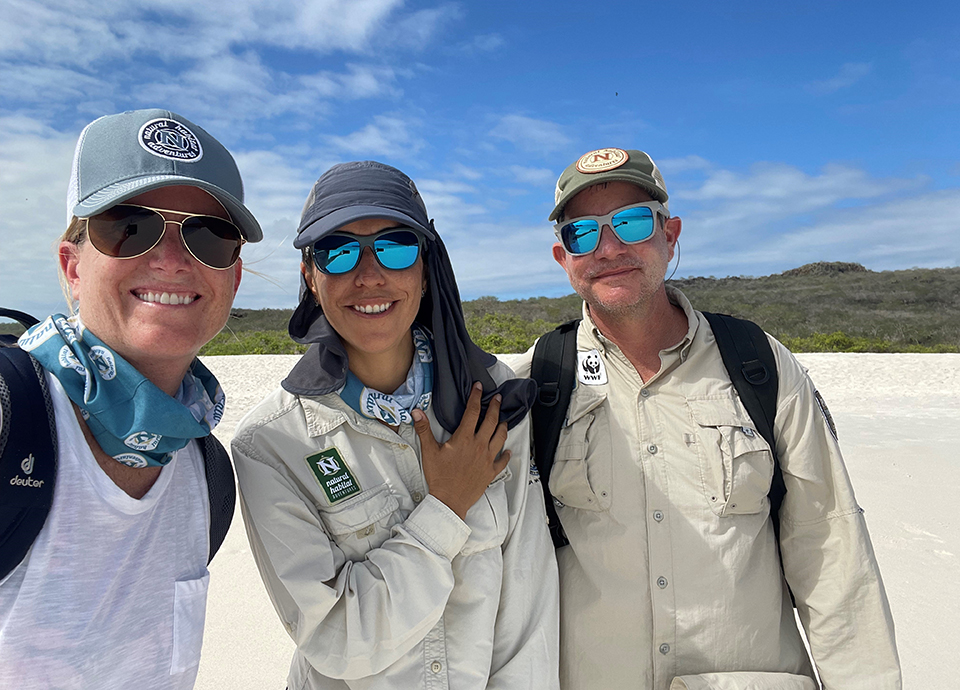 With our Galapagos Expedition Leaders!