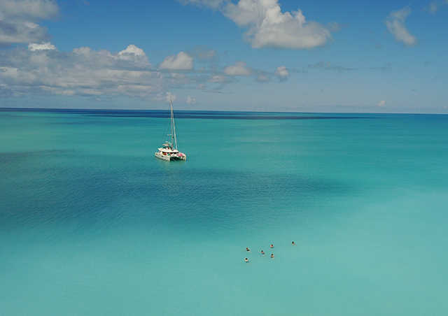 Floating in Barbuda