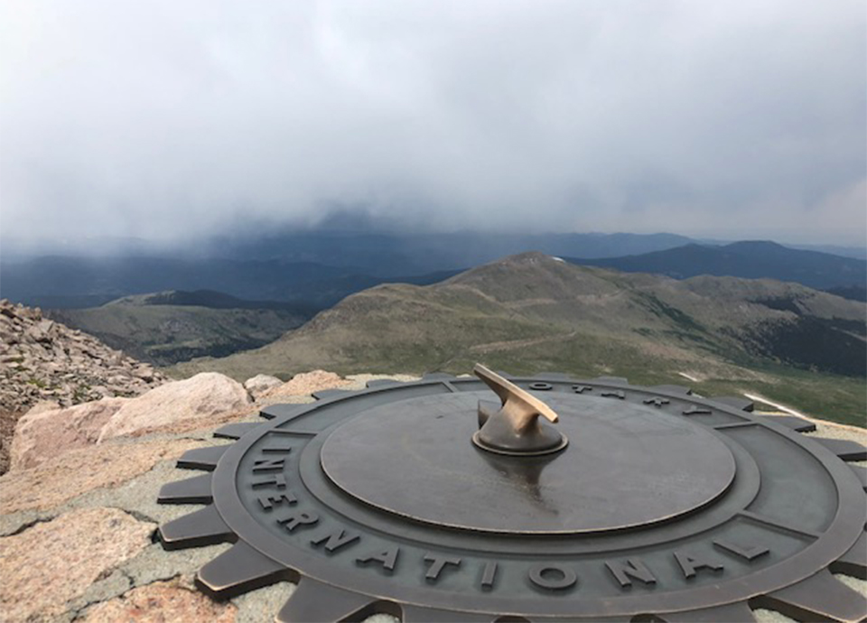 Mountain view from the top of Mount Evans.