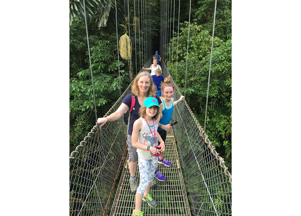 Arenal’s hanging bridges—Costa Rica was our first international mother-daughters trip!