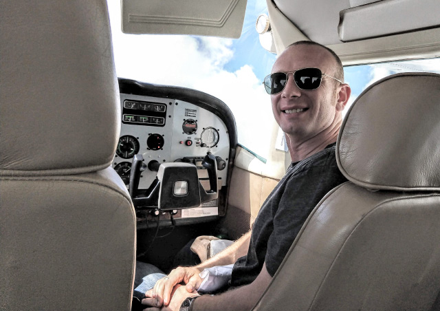 Co-pilot en route to Anjajavy, Madagascar