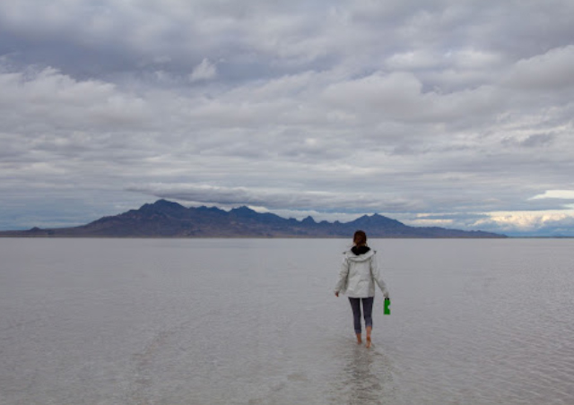 Soaking in the vastness of the Salt Flats in Utah. Nature has a way of making our problems feel so small. 