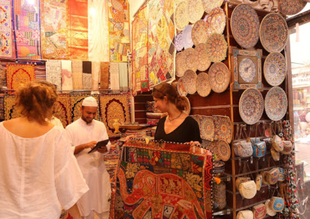 Negotiating in the old town spice market of Dubai is a must! He first asked for more than I was even carrying for my entire trip! Rest assured, I bargained and brought home this beautiful piece.