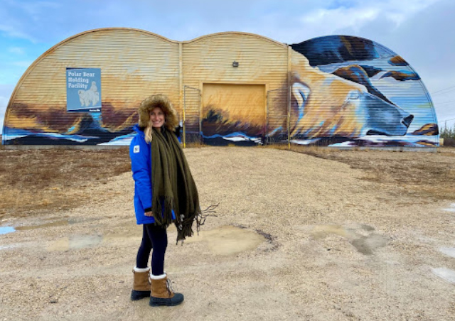 My very first Nat Hab adventure was up north searching for polar bears! An amazing experience watching these animals roam around the tundra in Churchill, Manitoba. Here we are sight-seeing around town, looking at their polar bear holding facility.