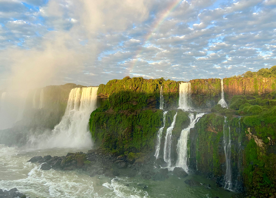 Iguassu Falls at sunrise.