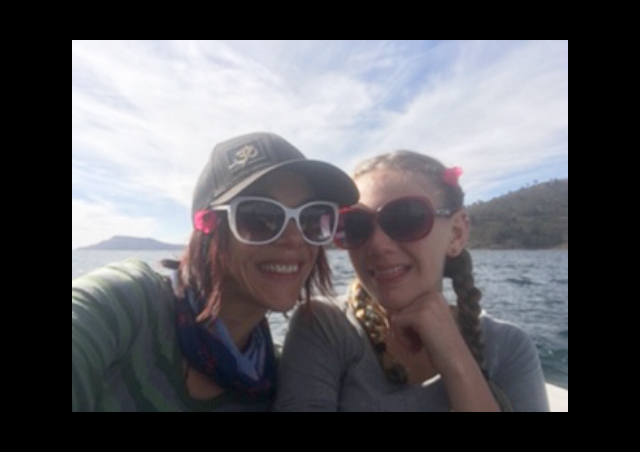 Boat ride from Taquile Island on Lake Titicaca, back to Puno, Peru with my daughter Trinity.