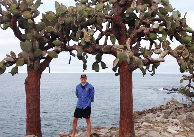 Amongst the cactus on Santa Fe Island - Nathab's Galapagos Hiking & Kayaking Adventure