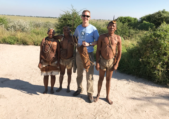 Hanging out with the incredible Bushmen of the Kalahari!