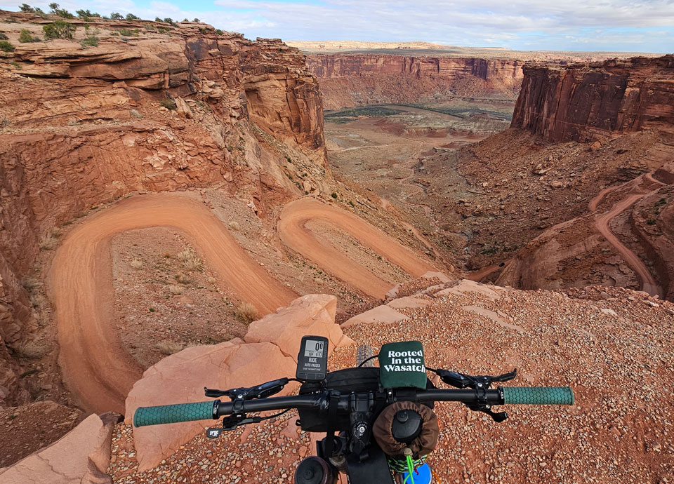 Riding the White Rim in a Day, unsupported.