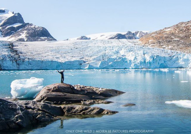 Exploring the mass expanse of Greenland’s beauty. Photo Credit: Moira Le Patourel