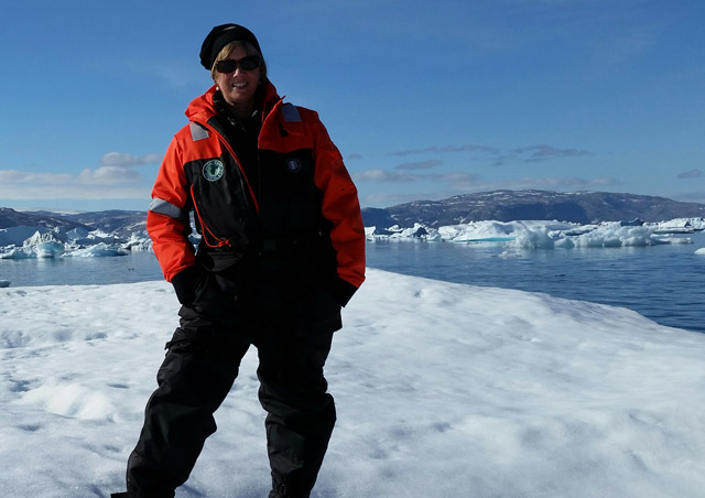 First time walking on an iceberg!  Near Tinit, Greenland