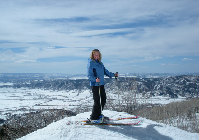 This is why I live in Colorado! Atop Steamboat ski area on a sunny spring day.