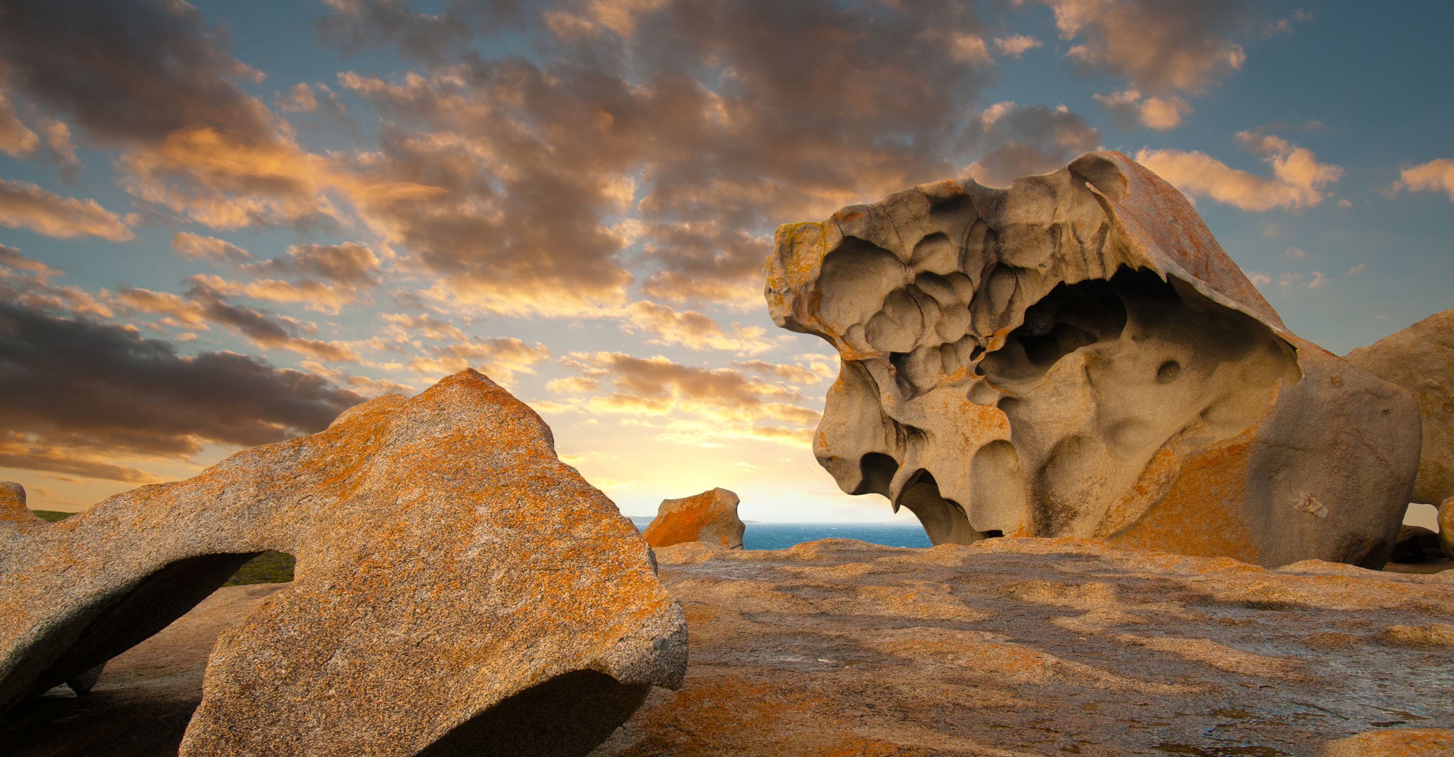 Rock formations on the Kangaroo Island coastline, Australia