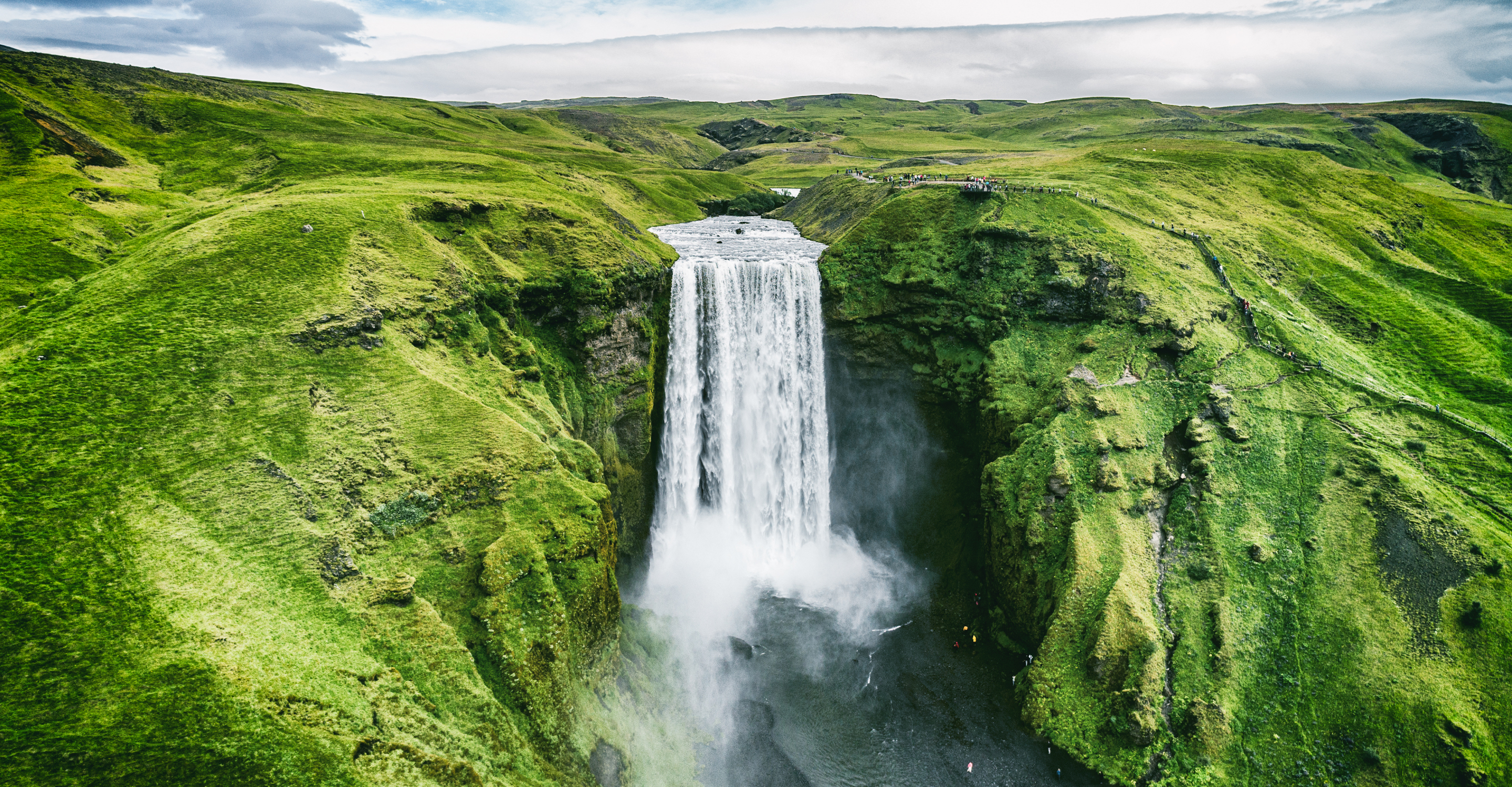 Skogafoss waterfall, Iceland, Europe