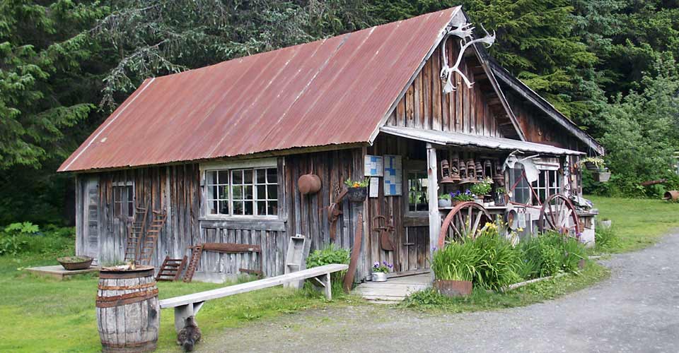 An old shack in Girdwood, Alyeska, Alaska, USA