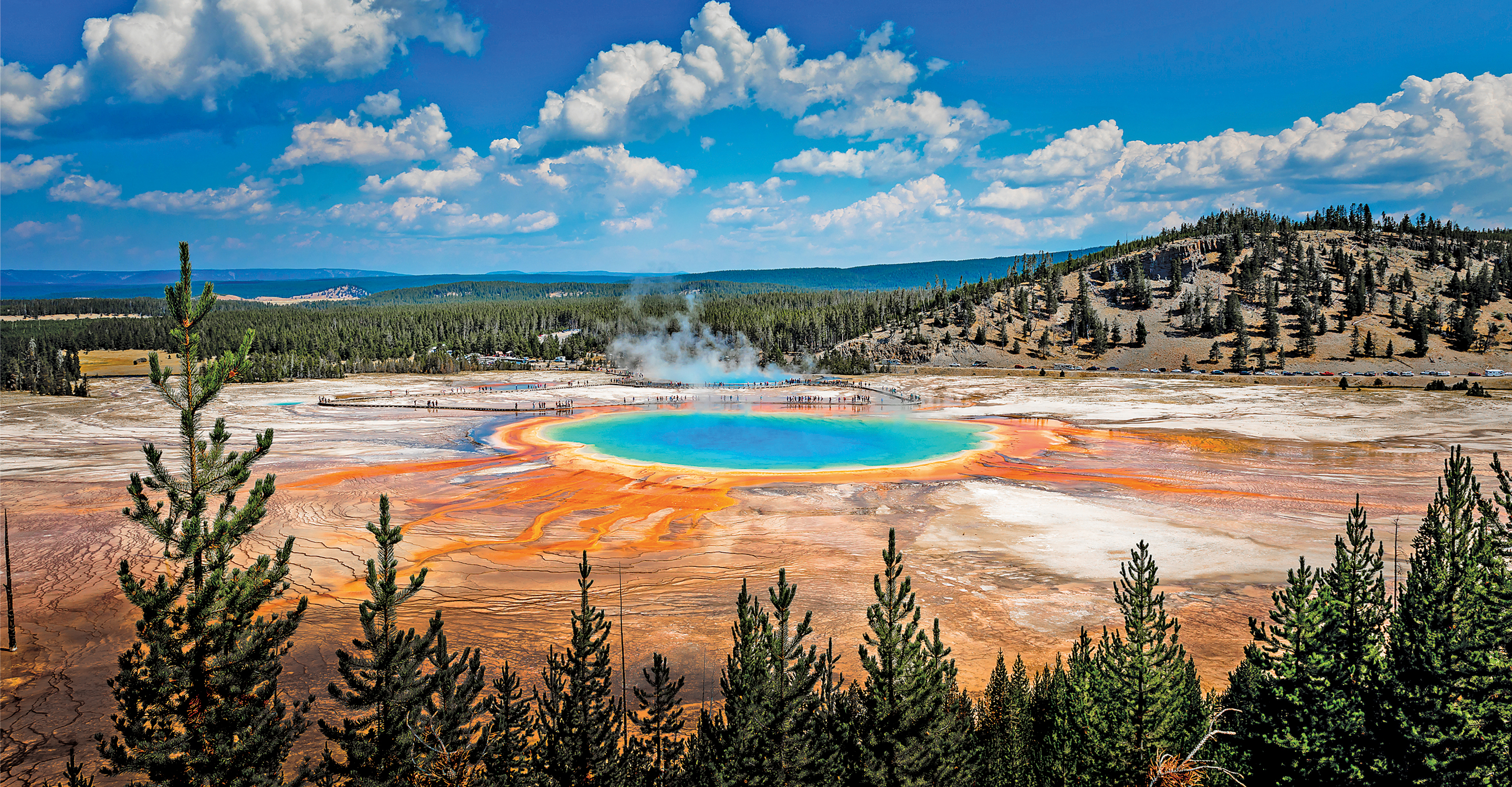 Grand Prismatic Springs, Yellowstone National Park, United States