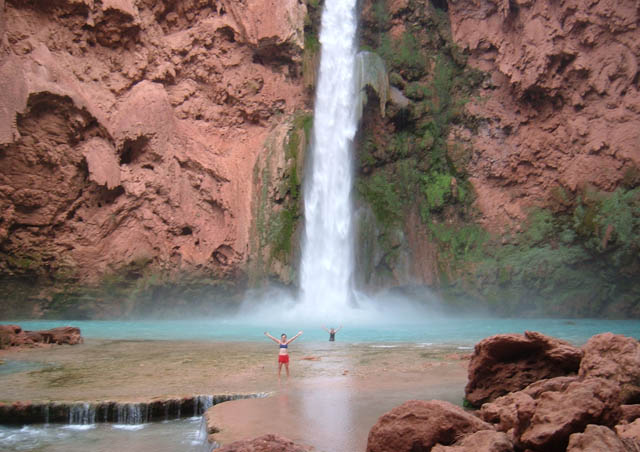 Mooney Falls in Havasupai Indian Reservation was a great way to cool off after an epic 16 mile hike to the Colorado River and back; not to mention was a great way to distract ourselves from the fact that raccoons had opened our backpacks that morning and left us with less than half the food we started with! 2006